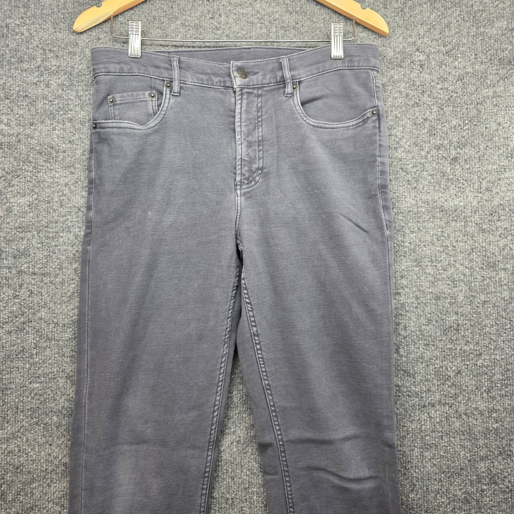 Faherty Movement 5-Pocket Pants Mens Faded Navy Gray Stretch Slim MBF2437-NVY